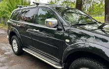 Mitsubishi Pajero Sport 2008-2015 Side Steps Maydos V2 (2 pcs, Aluminum & Stainless Steel) photo 4