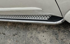 Mitsubishi Pajero Sport 2008-2015 Side Steps Maydos V2 (2 pcs, Aluminum & Stainless Steel) photo 2