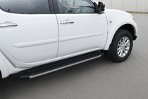 Mitsubishi Pajero Sport 2008-2015 Side Steps Fullmond (2 pcs, Aluminum) photo 1