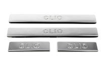 Renault Clio IV 2012-2019 Door Sill Protectors OmsaLine (4 pcs, Stainless Steel) photo 2