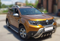 Renault Duster 2018-2024 Bull bar without logo WT003 (stainless steel) photo 7