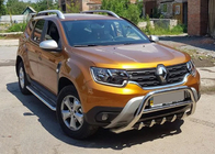Renault Duster 2018-2024 Bull bar without logo WT003 (stainless steel) photo 6