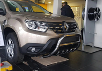 Renault Duster 2018-2024 Bull bar without logo WT003 (stainless steel) photo 15