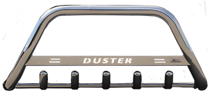 Dacia Duster 2018-2024 Bull Bar with Inscription WT004 (Stainless Steel) photo 4