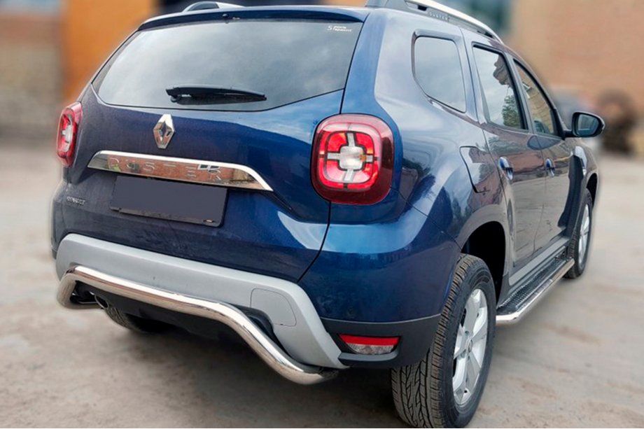Dacia Duster 2018-2024 Rear Guard AK007 (Stainless Steel) Image