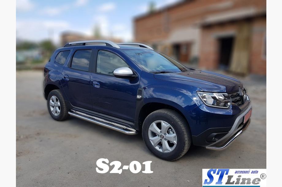Renault Duster 2018-2024 Premium Side Steps (2 pcs, Stainless Steel) Image