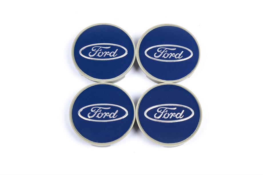 Ford Wheel center caps 54.5/50mm blue (4 pcs) Photo 2