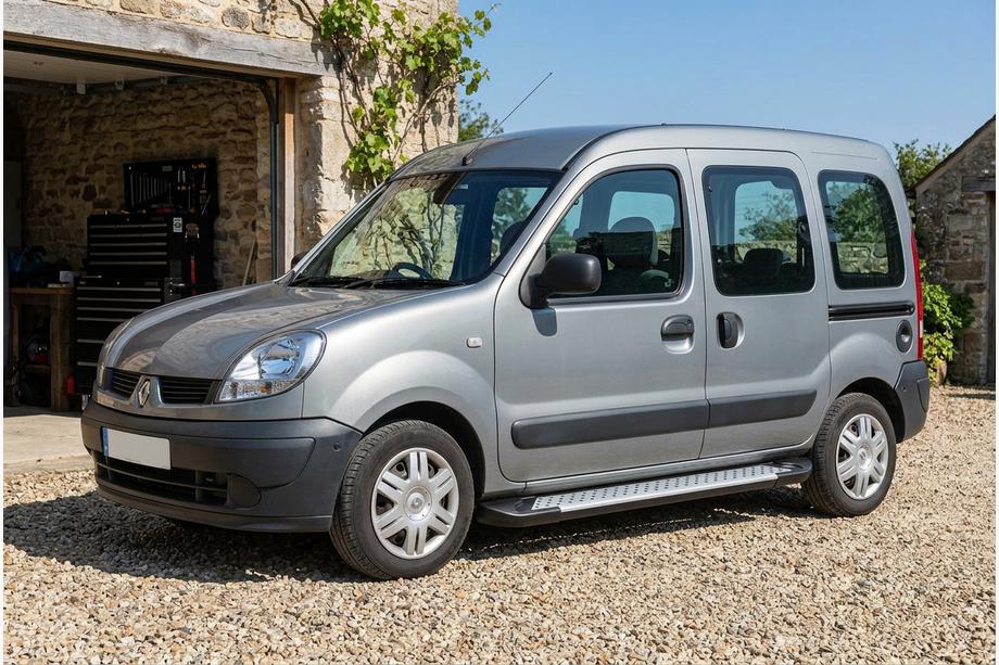 Renault Kangoo 1998-2008 Side Steps Allmond Grey (2 pcs, Aluminum) Image