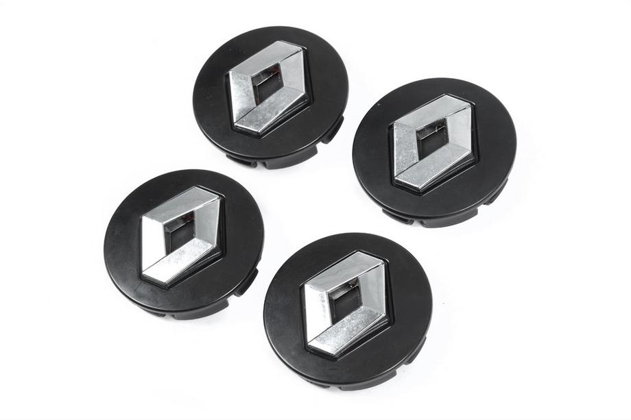 Renault Black Wheel Center Caps 5882B (56mm to 52mm, 4 pcs) Image