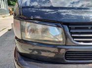 Volkswagen T4 Transporter 1990-2003 Headlight Eyelids Straight Hood (2 pcs) Black Gloss photo 3