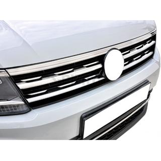 Trim covers for grille edge and headlights 2016-2020 (3 pcs, stainless steel) photo 3