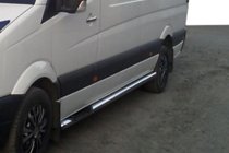 Mercedes Sprinter W907/W910 2018- Side Pipes (2 pcs, Stainless Steel) photo 1