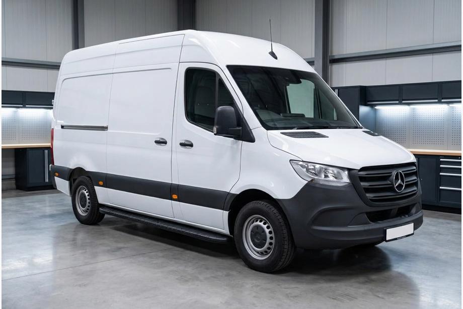 Mercedes Sprinter W907/W910 2018- Side Steps Bosphorus Black (2 pcs, Aluminum) Image