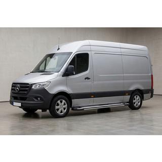 Side Steps Rainbow (2 pcs, Aluminum) Mercedes Sprinter W907/W910 2018- photo 1