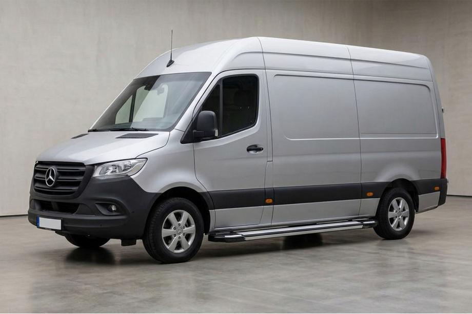 Mercedes Sprinter W907/W910 2018- Side Steps Rainbow (2 pcs, Aluminum) Image