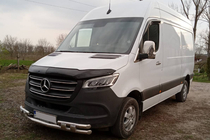 Mercedes Sprinter W907/W910 2018- Chrome Grille Covers (5 pcs, Stainless Steel) OmsaLine - Italian Stainless Steel photo 5