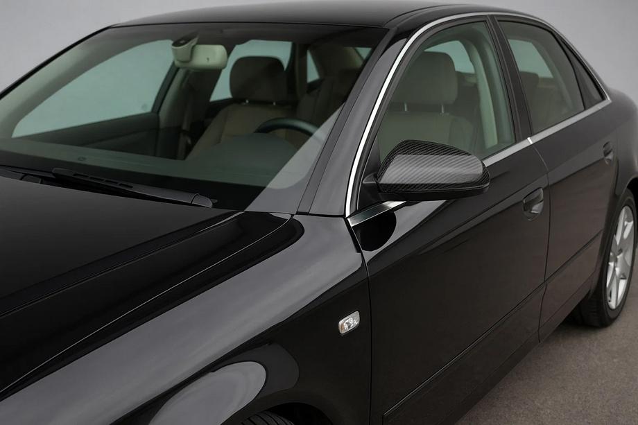Audi A4 B7 2004-2008 Mirror Covers (2 pcs, Carbon) Image