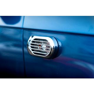 Oval Side Indicator Grille (2 pcs, ABS) Audi A3 2003-2012 photo 2