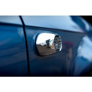 Oval Side Indicator Grille (2 pcs, ABS) Audi A3 2003-2012 photo 3