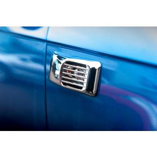 Chrome Covers for Side Repeaters Rectangle (2 pcs, ABS) Audi A3 2003-2012 photo 1