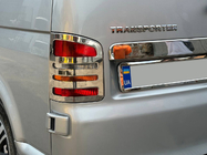 Volkswagen T5 2010-2015 Tail Light Covers (2 pcs, Stainless Steel) 1 Door, Carmos - Turkish Steel photo 1