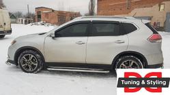 Nissan X-trail T32/Rogue 2014-2021 Premium Side Steps (2 pcs, Stainless Steel) photo 1