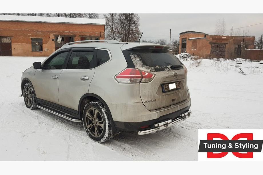 Nissan X-trail T32/Rogue 2014-2021 Premium Side Steps (2 pcs, Stainless Steel) Ø60 Photo 3