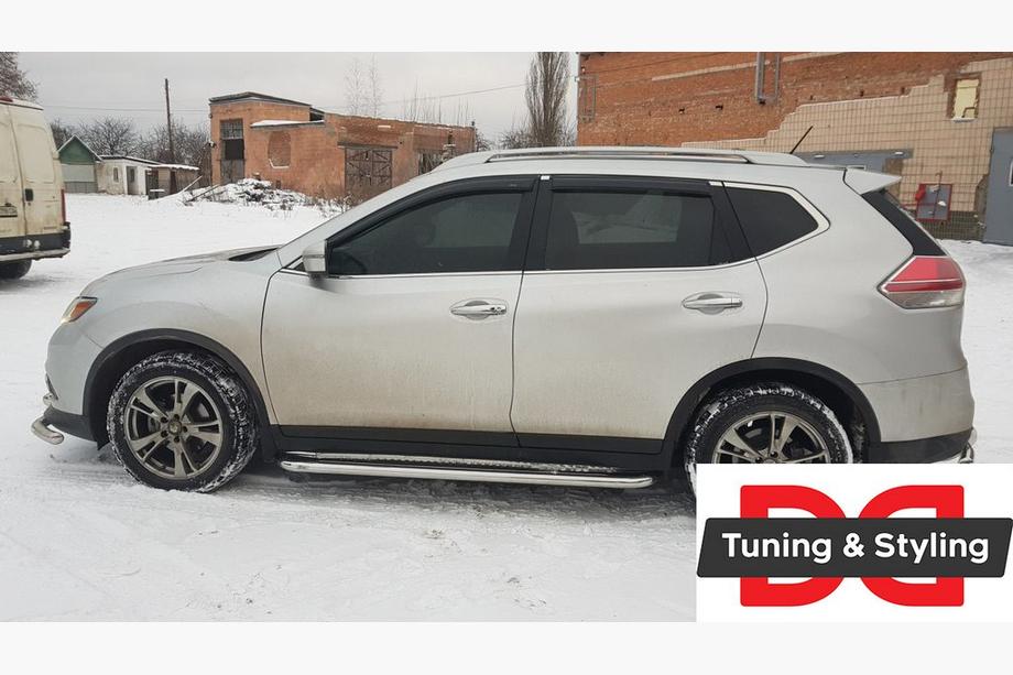 Nissan X-trail T32/Rogue 2014-2021 Premium Side Steps (2 pcs, Stainless Steel) Image