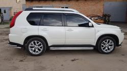 Nissan X-trail T31 2007-2014 Premium Side Steps (2 pcs, Stainless Steel) Ø60 photo 1