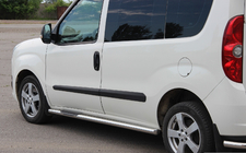 Opel Combo 2012-2018 Side Bars (2 pcs, Stainless Steel) 60 mm, short wheelbase photo 2