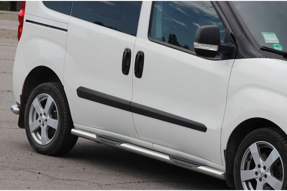 Opel Combo 2012-2018 Side Bars (2 pcs, Stainless Steel) 60 mm, short wheelbase Image