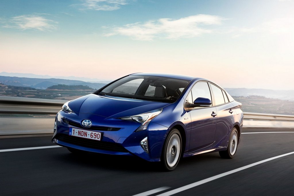 The fourth generation of the hybrid hatchback Toyota Prius