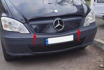 Mercedes Vito W639 2004-2014 Winter grille cover V1 (2010-2015) Glossy photo 1