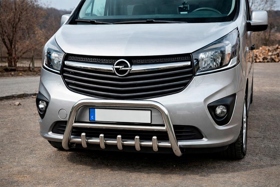 Nissan NV300/Primastar 2016- Bull Bar WT003-4 (Stainless Steel) With Inscription Image