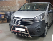 Opel Vivaro 2015-2019 Bull Bar WT003-4 (Stainless Steel) With Inscription photo 2