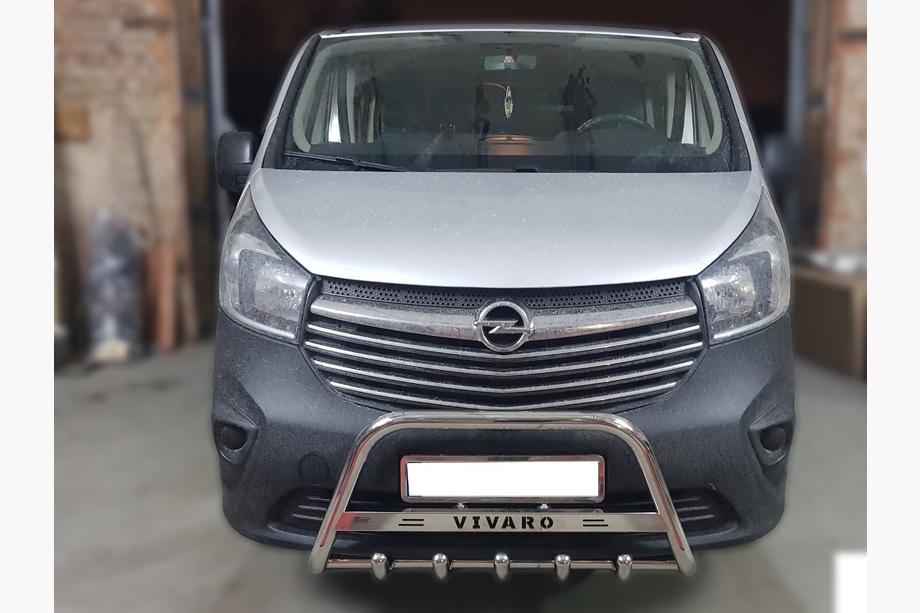 Opel Vivaro 2015-2019 Bull Bar WT003-4 (Stainless Steel) With Inscription Image