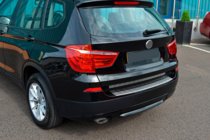 BMW X3 F25 2011-2018 Stainless Steel Rear Bumper Protector OmsaLine (matte, stainless) photo 5