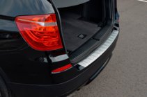 BMW X3 F25 2011-2018 Stainless Steel Rear Bumper Protector OmsaLine (matte, stainless) photo 8