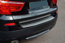 BMW X3 F25 2011-2018 Stainless Steel Rear Bumper Protector OmsaLine (matte, stainless) photo 7