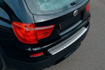 BMW X3 F25 2011-2018 Stainless Steel Rear Bumper Protector OmsaLine (matte, stainless) photo 1