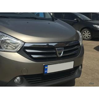 Chrome Grille Covers (4 pcs, Stainless Steel) Dacia Lodgy 2012-2022 photo 4