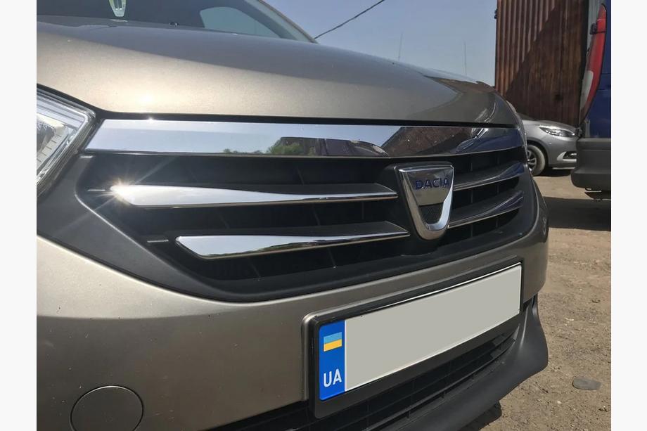 Dacia Lodgy 2012-2022 Chrome Grille Covers (4 pcs, Stainless Steel) Photo 5