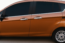 Ford B-Max 2012-2017 Chrome Door Handle Covers (4 pcs, Stainless Steel) photo 1