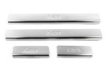 Hyundai I-20 2008-2012 Door Sill Protectors OmsaLine (4 pcs, Stainless Steel) photo 2