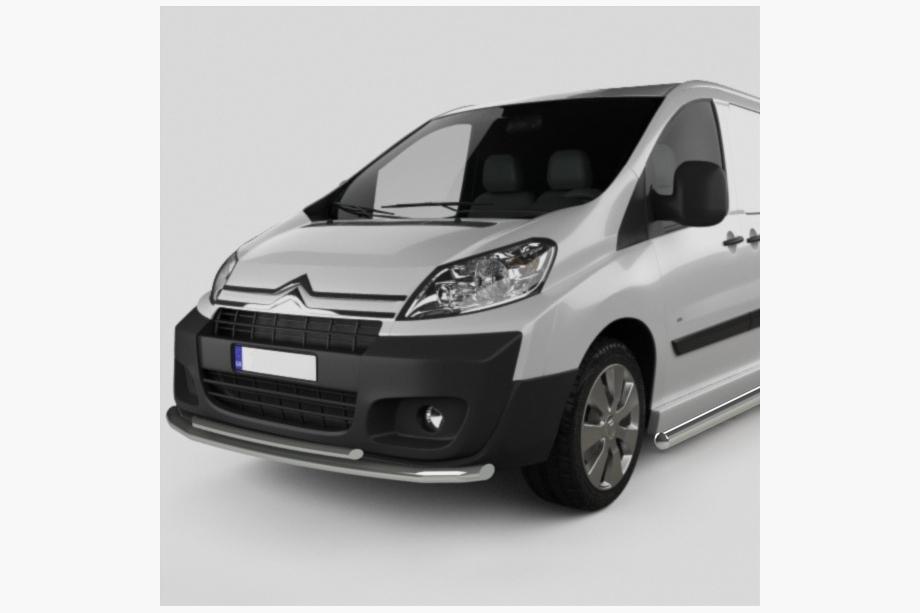 Citroen Jumpy 2007–2017 Front Bull Bar ST014 (Stainless Steel) d60/42 Image