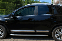 Nissan Qashqai 2007-2010 Door Mouldings OmsaLine (4 pcs, Stainless Steel) photo 1