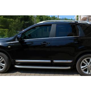 Door Mouldings OmsaLine (4 pcs, Stainless Steel) Nissan Qashqai 2007-2010 photo 1
