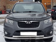 Hyundai Santa Fe 2 2006-2012 Front Bull Bar ST014 (Stainless Steel) d60/60 photo 1