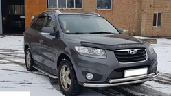 Hyundai Santa Fe 2 2006-2012 Front Bull Bar ST014 (Stainless Steel) photo 3