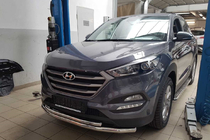 Hyundai Tucson TL 2016-2021 Front Bull Bar ST014 (Stainless Steel) photo 1